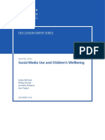 Social Media Use and Children's Wellbeing