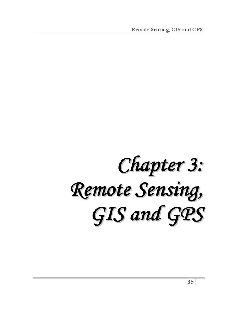 Remote Sensing Gis Gps Pdf Pdf Electromagnetic Radiation