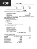 36 - Problems On Cost Sheet1