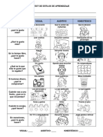 Test de Estilos de Aprendizaje - Dibujos