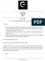 Roteiro de Aula - Aula 07 - Tena Nº 1 Pertenças e Continuação Da Aula Nº 6 Teoria Geral Dos Bens Juridicos