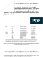 Efek Paparan UV Pada Pigmentasi Kulit Dan Melasma