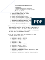 Exemplo e Trabalho Classe de Utilitários - Valida e Lacos PDF