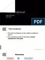 Third Conditional: Inglés Profesional 1 Marco Meza