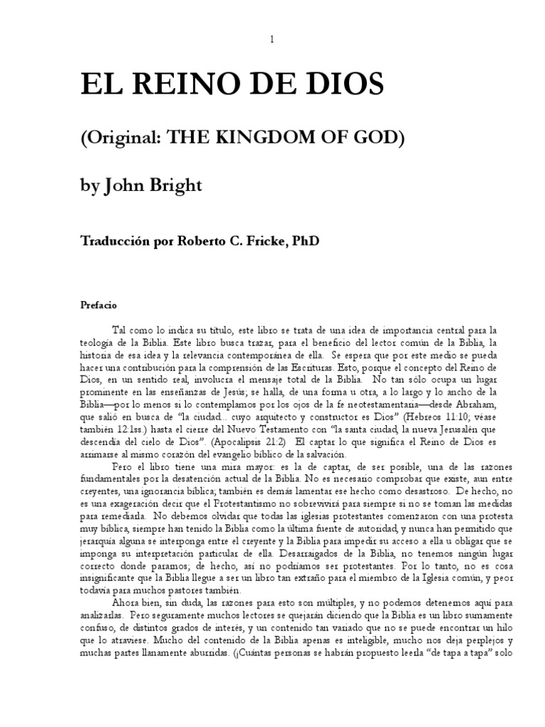El Reino de Dios en la Biblia | PDF | Mesías | Biblia