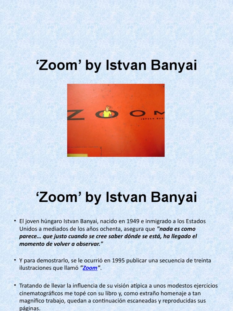 Banyai Istvan Zoom | PDF