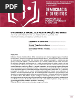 Controle Social e a Participacao No Suas Luis Costa Neto
