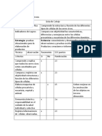 Lista de Cotejo