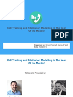 Call Tracking and Attribution Modelling in The Year of The Mobile