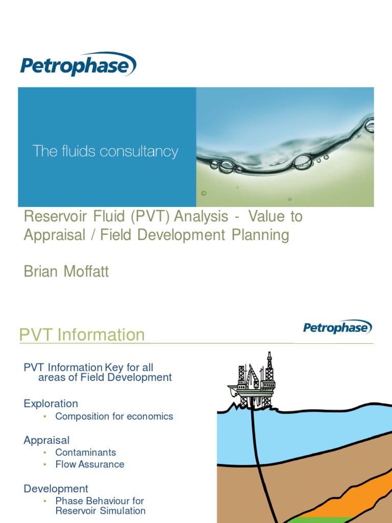 Reservoir Fluid (PVT) Analysis - Brian Moffat PDF | PDF | Petroleum ...
