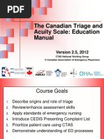 The Canadian Triage and Acuity Scale: Education Manual: Version 2.5, 2012