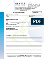 Modelo de Relatório de Comprovação de Atividades Complementares PDF