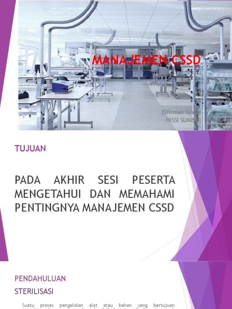 Manajemen CSSD untuk Rumah Sakit | PDF | Sains & Matematika | Teknologi ...