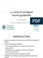 A Review of Urological Trauma Guidelines: Arif Hidayat Stase Urologi Oktober 2018