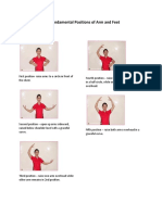 Five Fundamental Positions of Arm and Feet