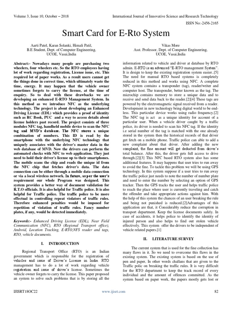 Smart Card For ERto System PDF Mobile Device Android (Operating System)