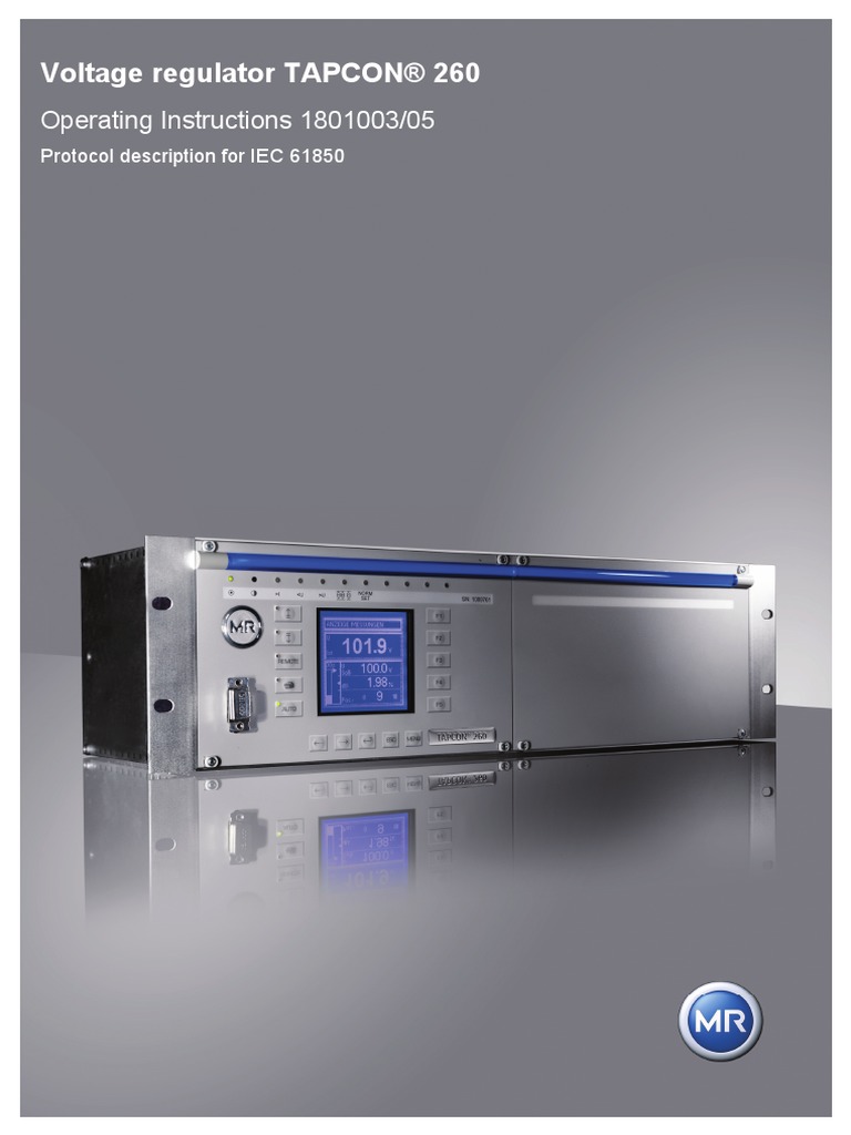 voltage_regulator_tapcon®_260_operating_instruction.pdf Transformer