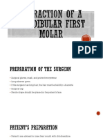 Extraction of A Mandibular First Molar