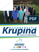 Otvorenejšia Krupina - Program Pre Lepšiu Krupinu.