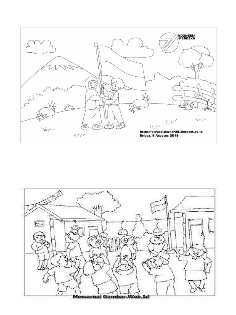 88 Gambar Hut Ri Mewarnai Terbaru
