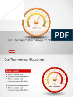 Dial Thermometer Shape For Powerpoint: Edit Text Here
