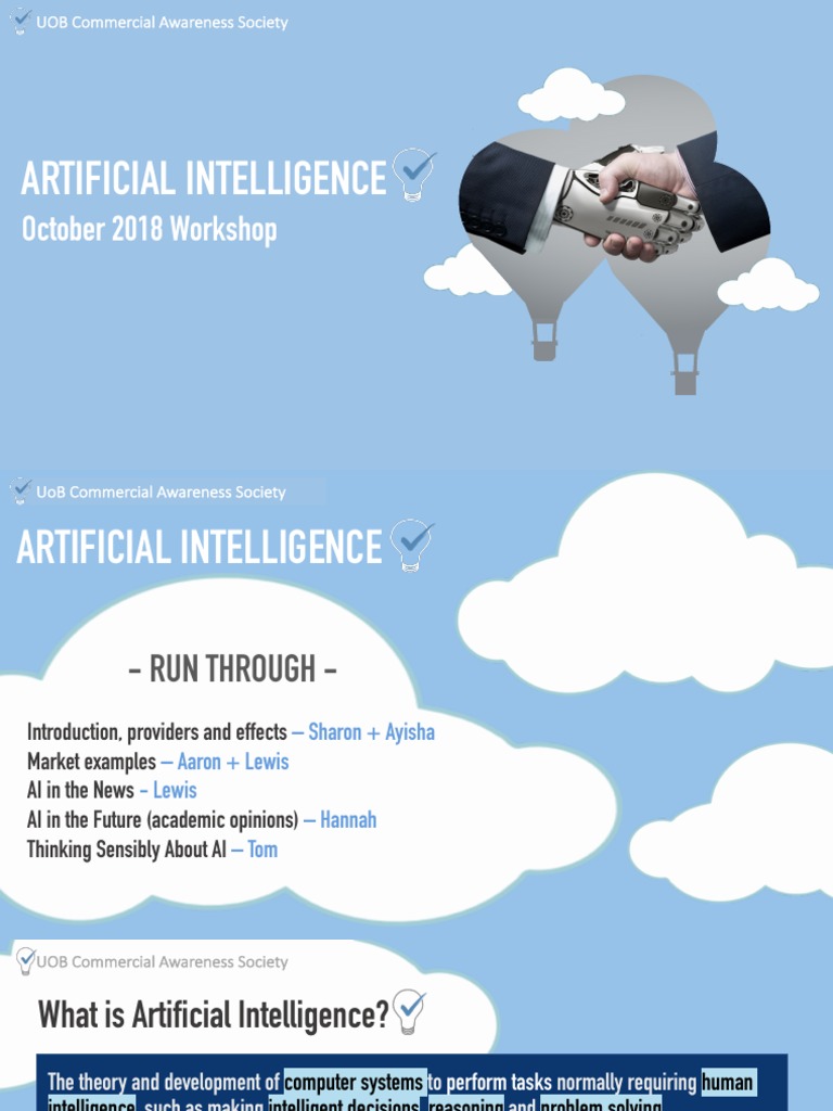 AI Workshop PPT Final | PDF | Artificial Intelligence | Intelligence ...
