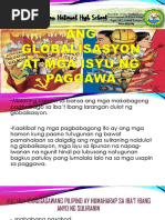 1Introduksyon at Depinisyon Ng Globalisasyon