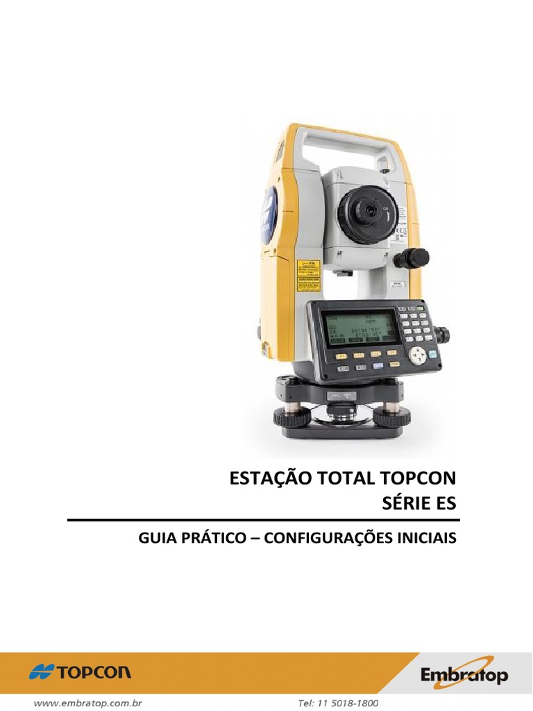 Guia Prático: Configurações Topcon ES | PDF | Medição | Computação e ...