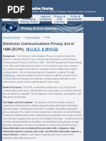 Electronic Communications Privacy Act of 1986