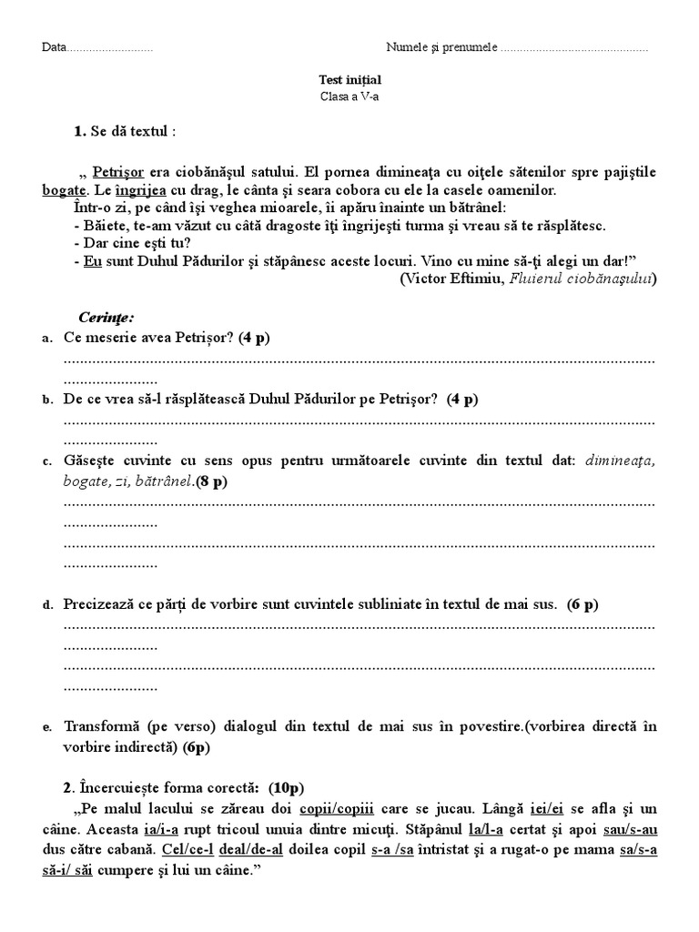 10 Test Initial V | PDF