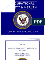 Opnavinst 5100.19 Navy Occupational Safety and Health Program