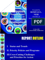 Progress Report MDG by Neri