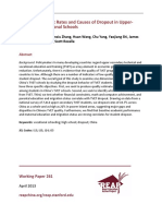 Exploring Dropout Rates and Causes of Dropout in Upper-Secondary Vocational Schools in China