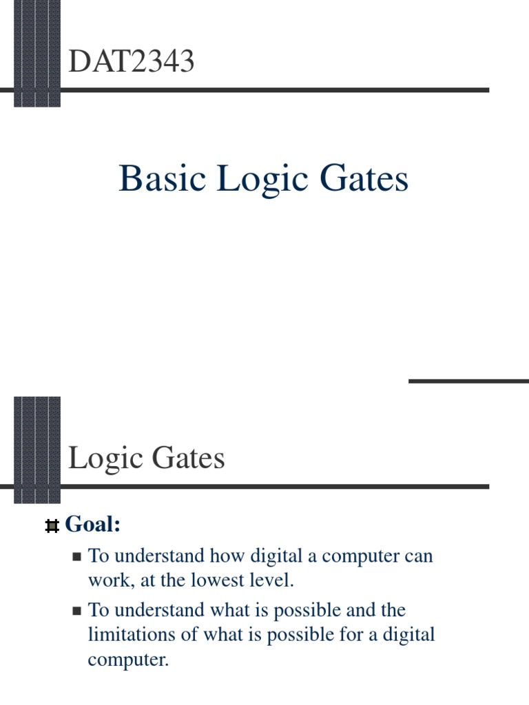 Logic gates ppt pdf