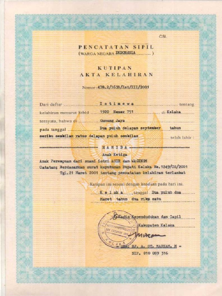 Akta Kelahiran PDF