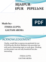 Hazira-Bijaipur-Jagdishpur Pipeli1Ne: Made By: - Itisha Gupta Gautam Arora