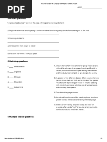 Test - Yule Chapter 18 - Language and Regional Variation - Quizlet