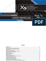 X5 Stereo Headset Manual