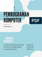 Dasar Pemrograman Komputer