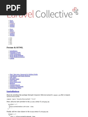 Laravel 5.4 Collective