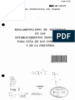 OIT Reglamento - Tipo de Seguridad en Los Establecimientos Industriales para Guía de Los Gobiernos y La Industria Ginebra, 1950 PDF