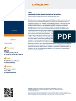 Handbook of High-Speed Machining Technology: Printed Book