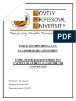 Public International Law Ca 2 Book Based Assignment