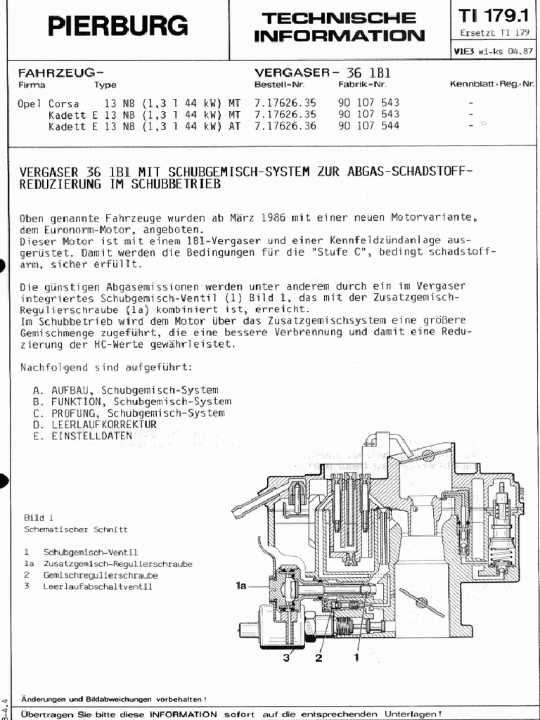 Pierburg 1b PDF