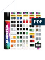 Banna Spray Paints - Shade Card