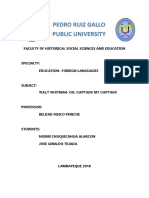 Pedro Ruiz Gallo Public University: Faculty of Historical Social Sciences and Education