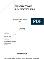 SI - RPL - 003 - Perencanaan Proyek Perangkat Lunak Y