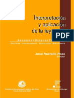 Interpretación de La Le y Penal Anuario de Derecho Penal 2005