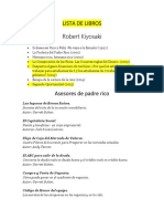 Libros de Robert Kiyosaki y consejos de inversión