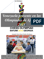 Armando Nerio Hanoi Guedez Rodríguez - Venezuela Presente en Las Olimpiadas de Ajedrez 2018